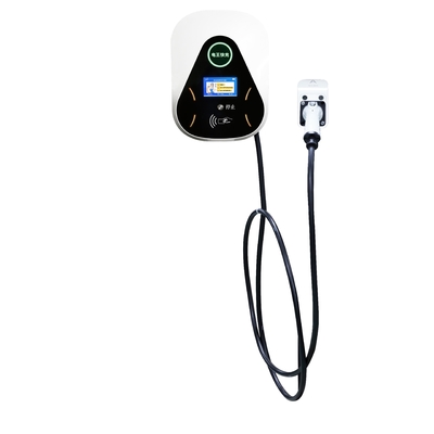 Rango de voltaje de entrada 220VAC Cargador portátil de 7 kW montado en la pared para vehículos de energía