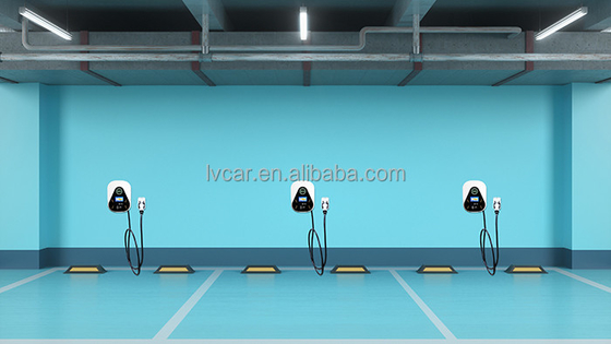 Rango de voltaje de entrada 220VAC Cargador portátil de 7 kW montado en la pared para vehículos de energía
