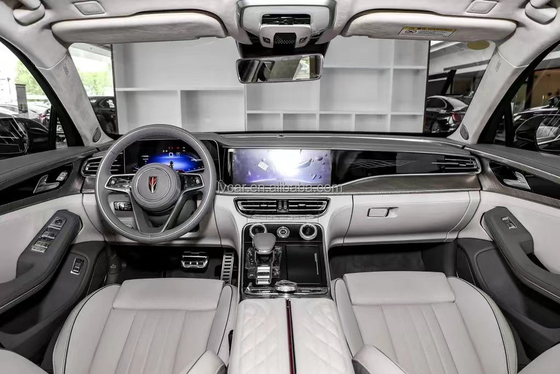 185kW de potencia máxima HongQi H9 Popular coche chino con conducción a la izquierda y potencia de combustible