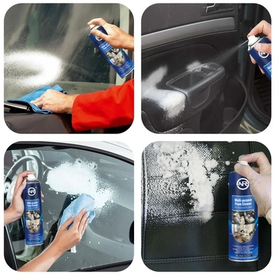 Limpiador de espuma de interiores multifuncional para el lavado de automóviles y la descontaminación de asientos de cuero