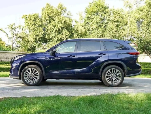 Highlander Toyota de Tejido Eléctrico Rojo Estándar Turbo Oscuro Multifunción SUV híbrido