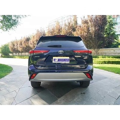 Highlander Toyota de Tejido Eléctrico Rojo Estándar Turbo Oscuro Multifunción SUV híbrido