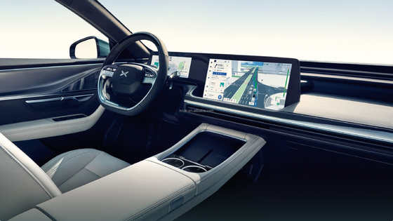 Xpeng P7 Ev 5 asientos SUV eléctrico con color interior oscuro y tipo de motor turbo