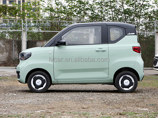 Rango de crucero de 120-170Km Mini coche eléctrico Wuling con estructura de carrocería de 3 puertas y 4 asientos